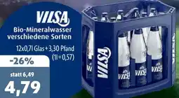 Aktiv Irma VILSA Bio-Mineralwasser Angebot