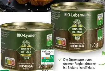 Edeka Unsere Heimat Echt & Gut Bio-Lyoner Naturland Angebot