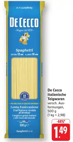 Edeka Neukauf De Cecco italienische Teigwaren Angebot