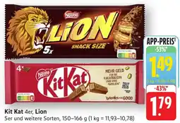 Edeka Neukauf Kit Kat 4er, Lion Angebot