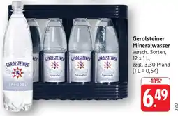 Edeka Neukauf Gerolsteiner Mineralwasser Angebot