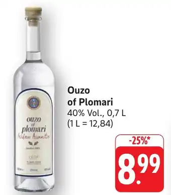 Edeka Neukauf Ouzo of Plomari Angebot