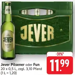 Edeka Neukauf Jever Pilsener oder Fun Angebot