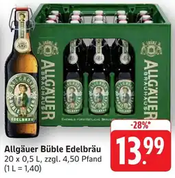 Edeka Neukauf Allgäuer Büble Edelbräu Angebot