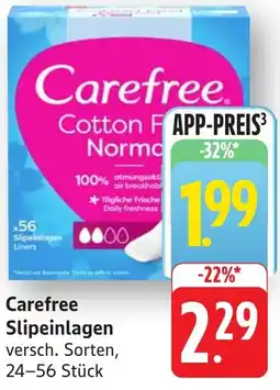 Edeka Neukauf Carefree Slipeinlagen Angebot