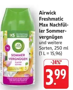 Edeka Neukauf Airwick Freshmatic Max Nachfül- ler Sommervergnügen Angebot