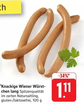 Edeka Neukauf Knackige Wiener Würstchen lang Angebot