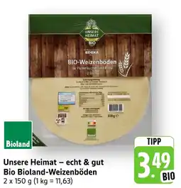 Edeka Neukauf Unsere Heimat - echt & gut Bio Bioland-Weizenböden Angebot