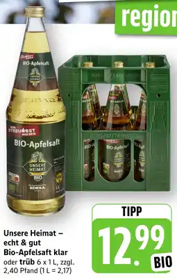 Edeka Neukauf Unsere Heimat - echt & gut Bio-Apfelsaft Angebot