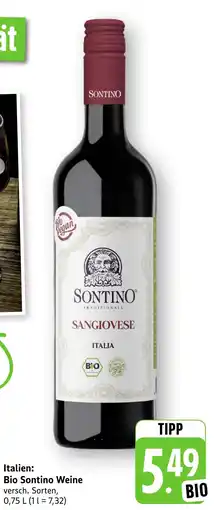 Edeka Neukauf Italien: Bio Sontino Weine Angebot