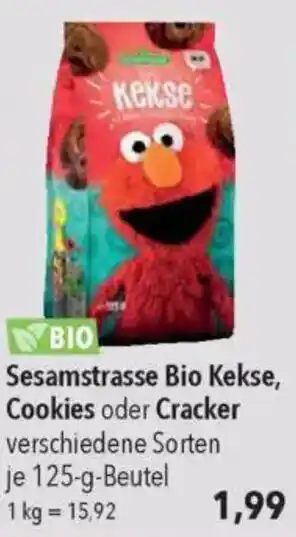 CITTI Markt Sesamstrasse Bio Kekse, Cookies oder Cracker Angebot