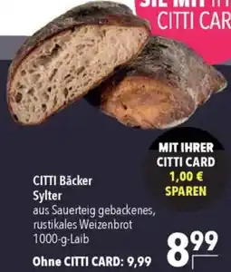 CITTI Markt CITTI Bäcker Sylter Angebot