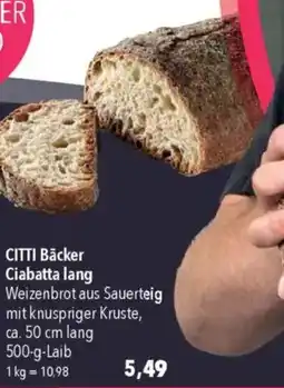 CITTI Markt CITTI Bäcker Ciabatta lang Angebot