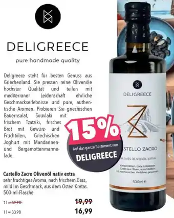 CITTI Markt Castello Zacro Olivenöl nativ extra Angebot