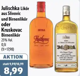 Aktiv Irma Julischka Likör aus Slivovic und Birnenlikör oder Kruskovac Birnenlikör Angebot