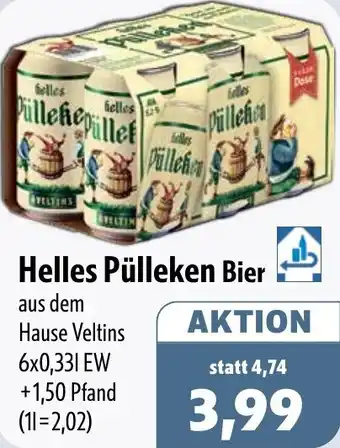 Aktiv Irma Helles Pülleken Bier Angebot