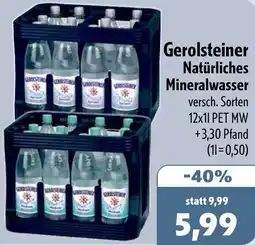 Aktiv Irma Gerolsteiner Natürliches Mineralwasser Angebot
