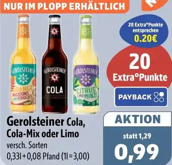 Aktiv Irma Gerolsteiner Cola, Cola-Mix oder Limo Angebot