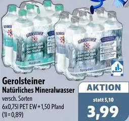 Aktiv Irma Gerolsteiner Natürliches Mineralwasser Angebot