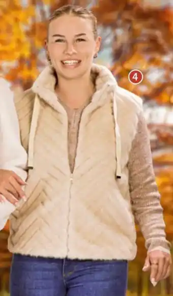 Famila Nord Ost HAILYS Damen Fellimitat Weste Angebot