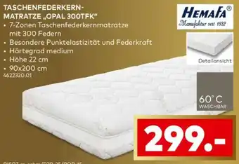 porta Hemafa taschenfederkernmatratze ,,opal 300tfk" Angebot