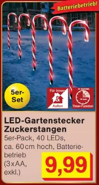 Wiglo Wunderland LED-Gartenstecker Zuckerstangen Angebot