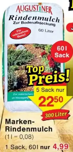 Wiglo Wunderland AUGUSTINER Marken Rindenmulch Angebot