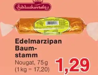 Wiglo Wunderland Schluckwerder Edelmarzipan Baumstamm Angebot