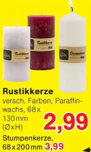 Wiglo Wunderland Rustikkerze Angebot