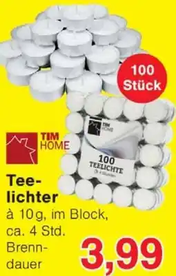 Wiglo Wunderland TIM HOME Teelichter Angebot