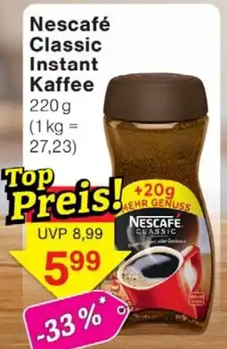 Wiglo Wunderland Nescafé Classic Instant Kaffee Angebot