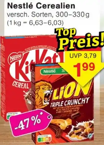 Wiglo Wunderland Nestlé Cerealien Angebot