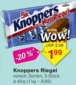 Wiglo Wunderland Knoppers Riegel Angebot