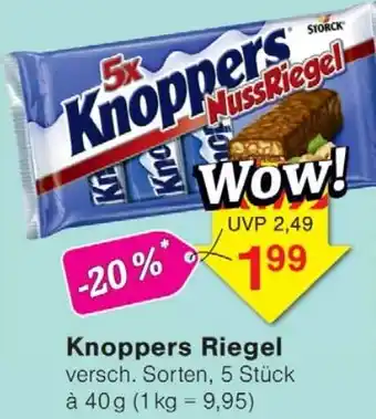Wiglo Wunderland Knoppers Riegel Angebot