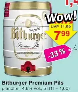 Wiglo Wunderland Bitburger Premium Pils Angebot
