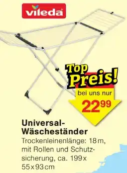 Wiglo Wunderland Vileda Universal Wäscheständer Angebot