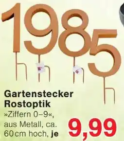 Wiglo Wunderland Gartenstecker Rostoptik Angebot