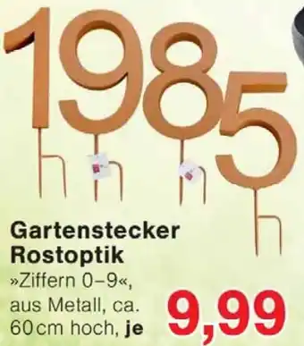 Wiglo Wunderland Gartenstecker Rostoptik Angebot