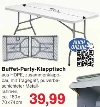 Wiglo Wunderland Buffet Party-Klapptisch Angebot