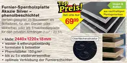 Wiglo Wunderland Furnier-Sperrholzplatte Akazie Silver - phenolbeschichtet Angebot