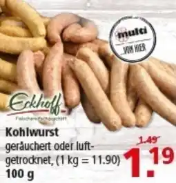 Multi Markt Eckhoff Kohlwurst Angebot