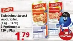 Multi Markt ZIMBO Zwiebelmettwurst Angebot