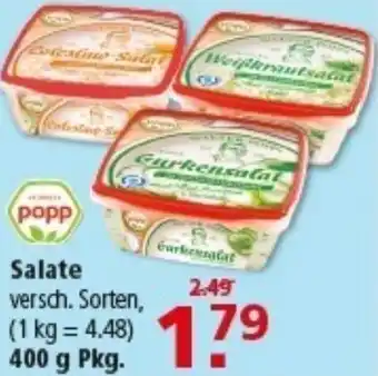Multi Markt popp Salate Angebot