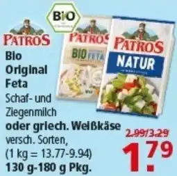 Multi Markt PATROS Bio Original Feta oder griech. Weiẞkäse Angebot