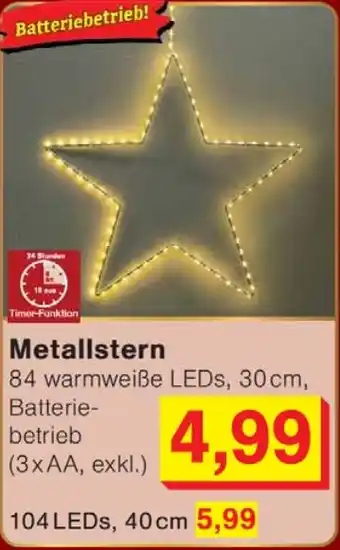 Wiglo Wunderland Metallstern Angebot
