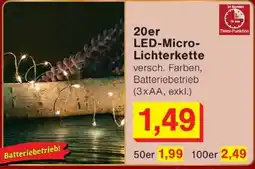Wiglo Wunderland 20er LED-Micro Lichterkette Angebot