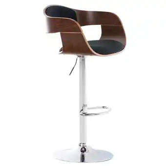 Netto Marken-Discount TPFLiving Barhocker Kingsley Holz/Stoff Walnuss/Braun Angebot