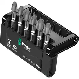 Netto Marken-Discount Wera Bit-Satz Bit-Check 6 PZ Impaktor 1, 1/4, 6-teilig Angebot