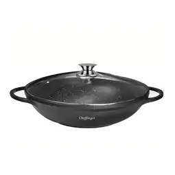 Netto Marken-Discount Cheffinger WOK Wokpfanne Woktopf Induktion 40cm Aluguss mit Deckel Angebot