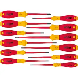Netto Marken-Discount Wiha Schraubendreher Schraubendreher-Set SoftFinish electric slimFix, 12-teilig Angebot